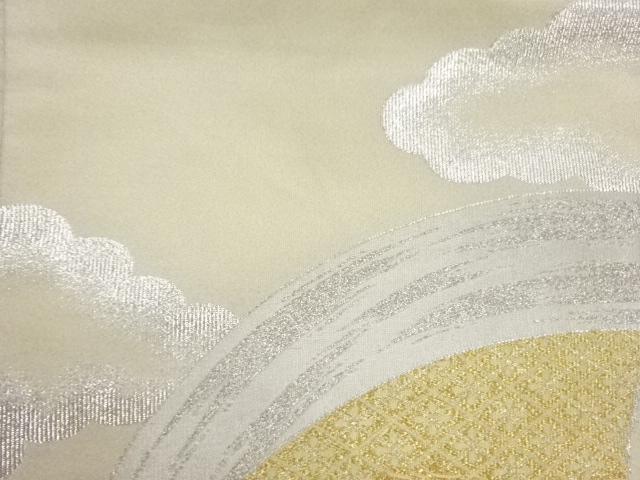 6699222: JAPANESE KIMONO / VINTAGE FUKURO OBI / WOVEN CLOUD